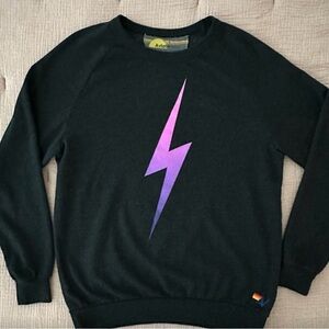 Aviator Nation sweatshirt with Purple Bolt